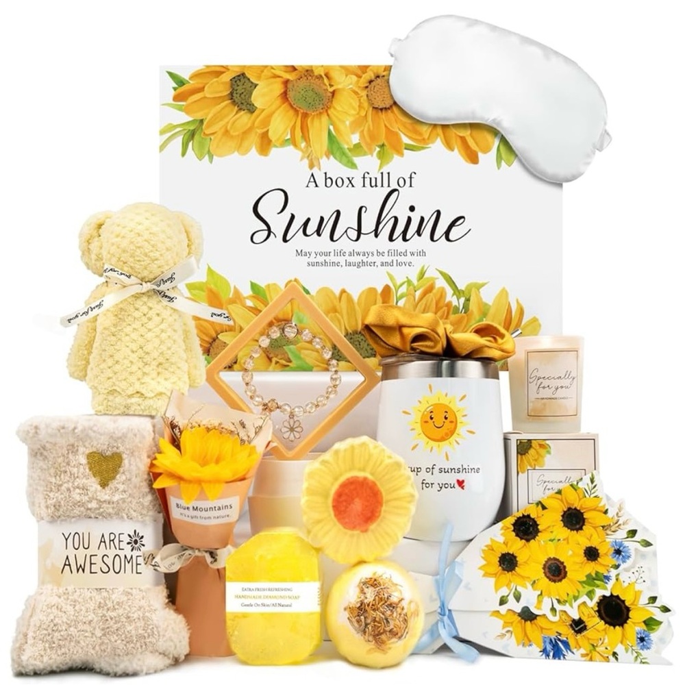 Sunshine Gift Box Set - Yellow and White